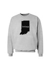 Indiana - United States Shape Sweatshirt-Sweatshirts-TooLoud-AshGray-Small-Davson Sales