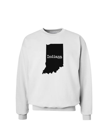 Indiana - United States Shape Sweatshirt-Sweatshirts-TooLoud-White-Small-Davson Sales