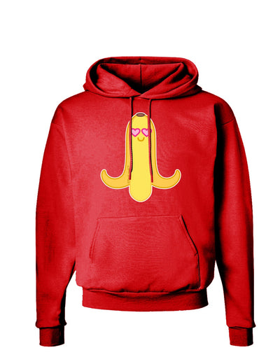 Infatuated Banana - Heart Eyes Dark Hoodie Sweatshirt by TooLoud-Hoodie-TooLoud-Red-Small-Davson Sales