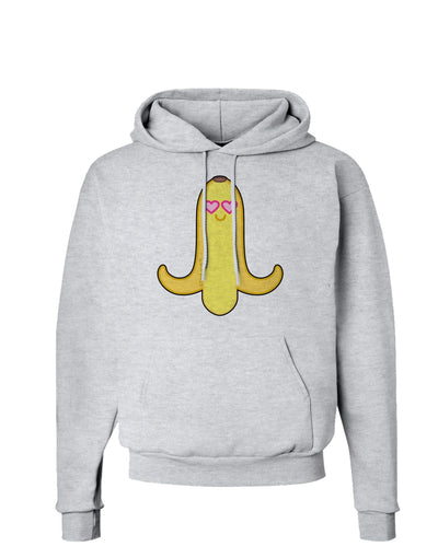 Infatuated Banana - Heart Eyes Hoodie Sweatshirt by TooLoud-Hoodie-TooLoud-AshGray-Small-Davson Sales