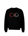 Infinite Love Adult Dark Sweatshirt-Sweatshirts-TooLoud-Black-Small-Davson Sales