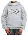 Infinite Love Youth Hoodie Pullover Sweatshirt-Youth Hoodie-TooLoud-Ash-XS-Davson Sales