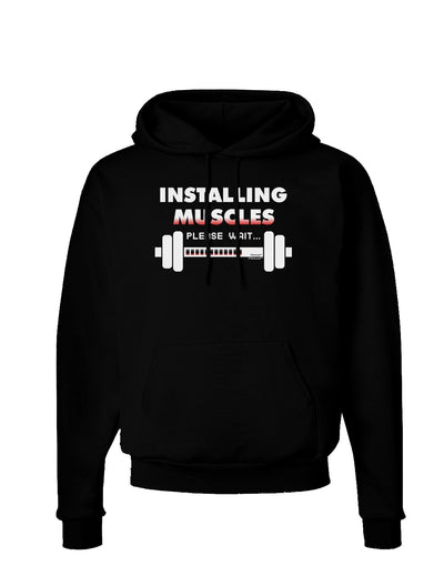 Installing Muscles Dark Hoodie Sweatshirt-Hoodie-TooLoud-Black-Small-Davson Sales