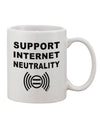 Internet Neutrality Advocacy 11 oz Coffee Mug - Expertly Crafted Drinkware-11 OZ Coffee Mug-TooLoud-White-Davson Sales