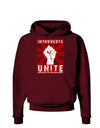 Introverts Unite Funny Dark Hoodie Sweatshirt by TooLoud-Hoodie-TooLoud-Maroon-Small-Davson Sales