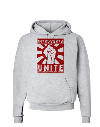 Introverts Unite Funny Hoodie Sweatshirt by TooLoud-Hoodie-TooLoud-AshGray-Small-Davson Sales