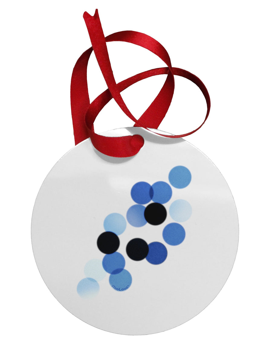 Inverted Bokeh Circular Metal Ornament by TooLoud-Ornament-TooLoud-White-Davson Sales