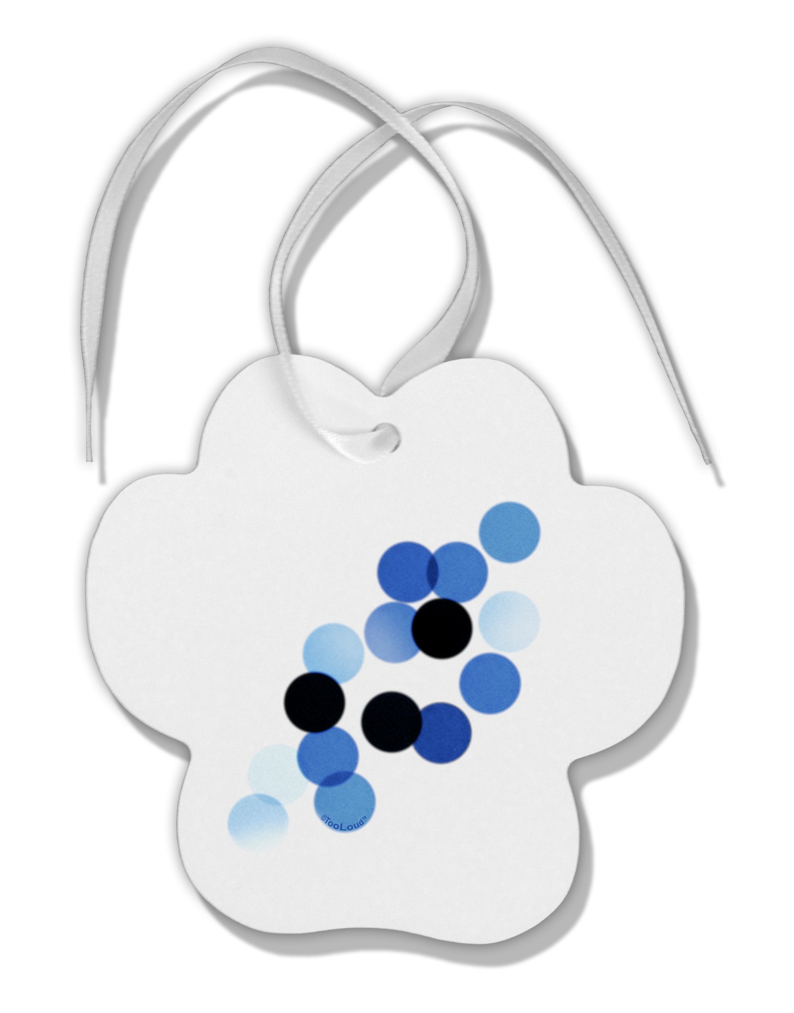 Inverted Bokeh Paw Print Shaped Ornament by TooLoud-TooLoud-White-Davson Sales