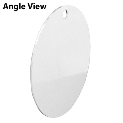 Inverted Cross Circular Metal Ornament-Ornament-TooLoud-White-Davson Sales