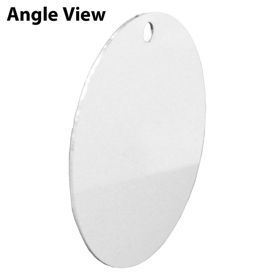 Inverted Cross Circular Metal Ornament-Ornament-TooLoud-White-Davson Sales