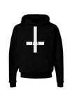 Inverted Cross Dark Hoodie Sweatshirt-Hoodie-TooLoud-Black-Small-Davson Sales