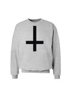 Inverted Cross Sweatshirt-Sweatshirts-TooLoud-AshGray-Small-Davson Sales