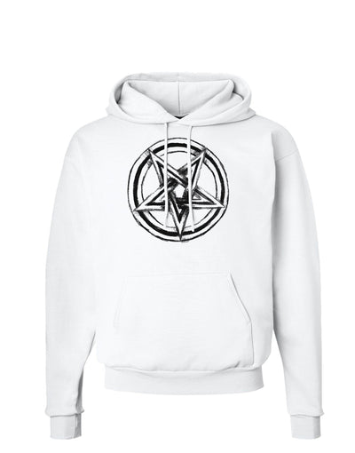 Inverted Pentagram Death Metal Star Hoodie Sweatshirt-Hoodie-TooLoud-White-Small-Davson Sales