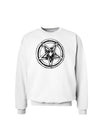 Inverted Pentagram Death Metal Star Sweatshirt-Sweatshirts-TooLoud-White-Small-Davson Sales