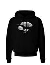 Inverted Puffy Clouds Dark Hoodie Sweatshirt-Hoodie-TooLoud-Black-Small-Davson Sales