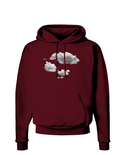 Inverted Puffy Clouds Dark Hoodie Sweatshirt-Hoodie-TooLoud-Maroon-Small-Davson Sales