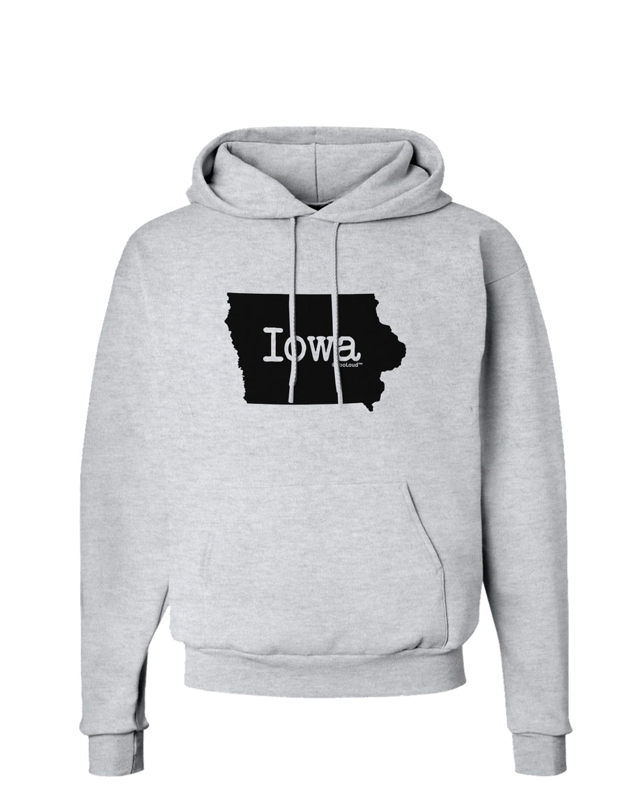 Iowa - United States Shape Hoodie Sweatshirt by TooLoud-Hoodie-TooLoud-White-Small-Davson Sales