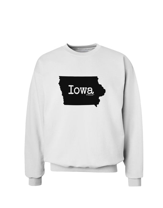 Iowa - United States Shape Sweatshirt by TooLoud-Sweatshirts-TooLoud-White-Small-Davson Sales