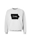 Iowa - United States Shape Sweatshirt by TooLoud-Sweatshirts-TooLoud-White-Small-Davson Sales