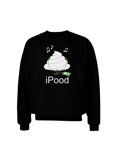 iPood Adult Dark Sweatshirt-Sweatshirts-TooLoud-Black-Small-Davson Sales