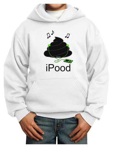 iPood Youth Hoodie Pullover Sweatshirt-Youth Hoodie-TooLoud-White-XS-Davson Sales