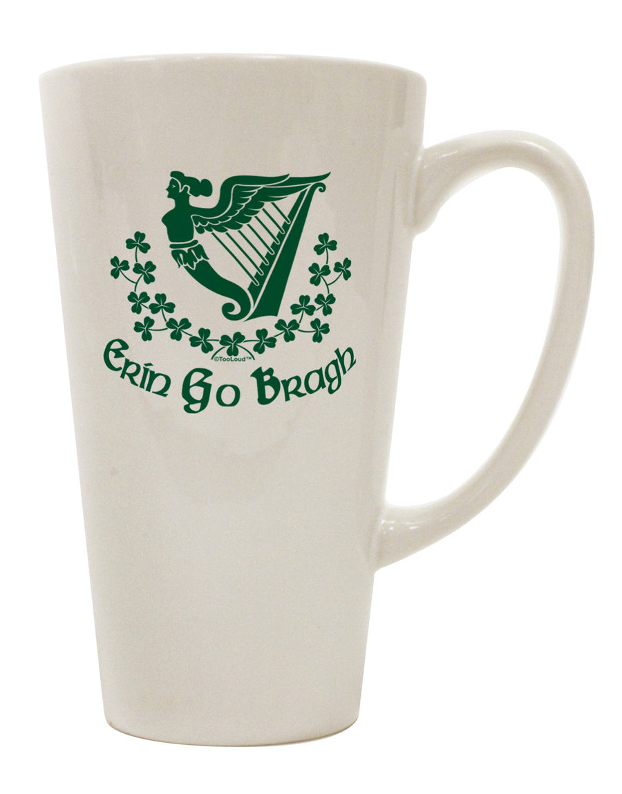 Ireland Forever 16 Ounce Conical Latte Coffee Mug - Expertly Crafted Drinkware-Conical Latte Mug-TooLoud-White-Davson Sales