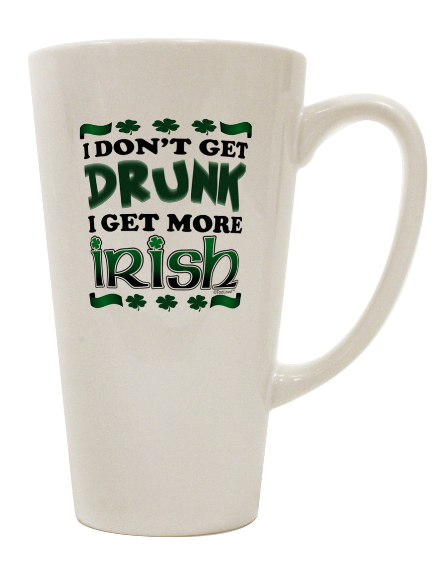 Irish 16 Ounce Conical Latte Coffee Mug - A Sophisticated Choice for Discerning Drinkware Enthusiasts-Conical Latte Mug-TooLoud-White-Davson Sales