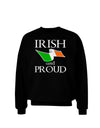 Irish and Proud Adult Dark Sweatshirt-Sweatshirts-TooLoud-Black-Small-Davson Sales