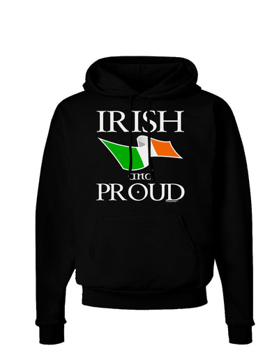 Irish and Proud Dark Hoodie Sweatshirt-Hoodie-TooLoud-Black-Small-Davson Sales