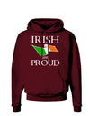 Irish and Proud Dark Hoodie Sweatshirt-Hoodie-TooLoud-Maroon-Small-Davson Sales