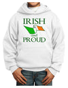 Irish and Proud Youth Hoodie Pullover Sweatshirt-Youth Hoodie-TooLoud-White-XS-Davson Sales