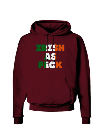 Irish As Feck Funny Dark Hoodie Sweatshirt by TooLoud-Hoodie-TooLoud-Maroon-Small-Davson Sales
