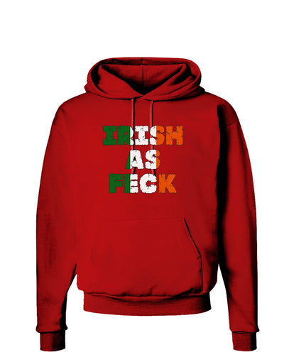 Irish As Feck Funny Dark Hoodie Sweatshirt by TooLoud-Hoodie-TooLoud-Red-Small-Davson Sales
