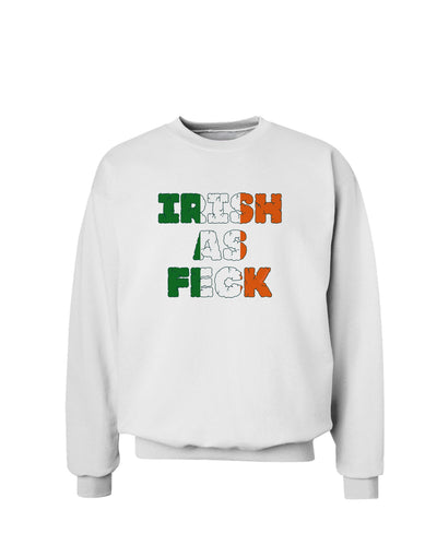Irish As Feck Funny Sweatshirt by TooLoud-Sweatshirts-TooLoud-White-Small-Davson Sales