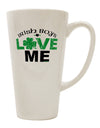 Irish Boys Adore Me - 16 Ounce Conical Latte Coffee Mug TooLoud-Conical Latte Mug-TooLoud-White-Davson Sales