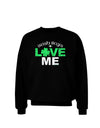 Irish Boys Love Me Adult Dark Sweatshirt-Sweatshirts-TooLoud-Black-Small-Davson Sales