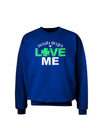 Irish Boys Love Me Adult Dark Sweatshirt-Sweatshirts-TooLoud-Deep-Royal-Blue-Small-Davson Sales