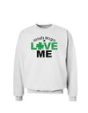 Irish Boys Love Me Sweatshirt-Sweatshirts-TooLoud-White-Small-Davson Sales