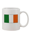 Irish Flag - Exquisite Flag of Ireland Design on an 11 oz Coffee Mug - TooLoud-11 OZ Coffee Mug-TooLoud-White-Davson Sales