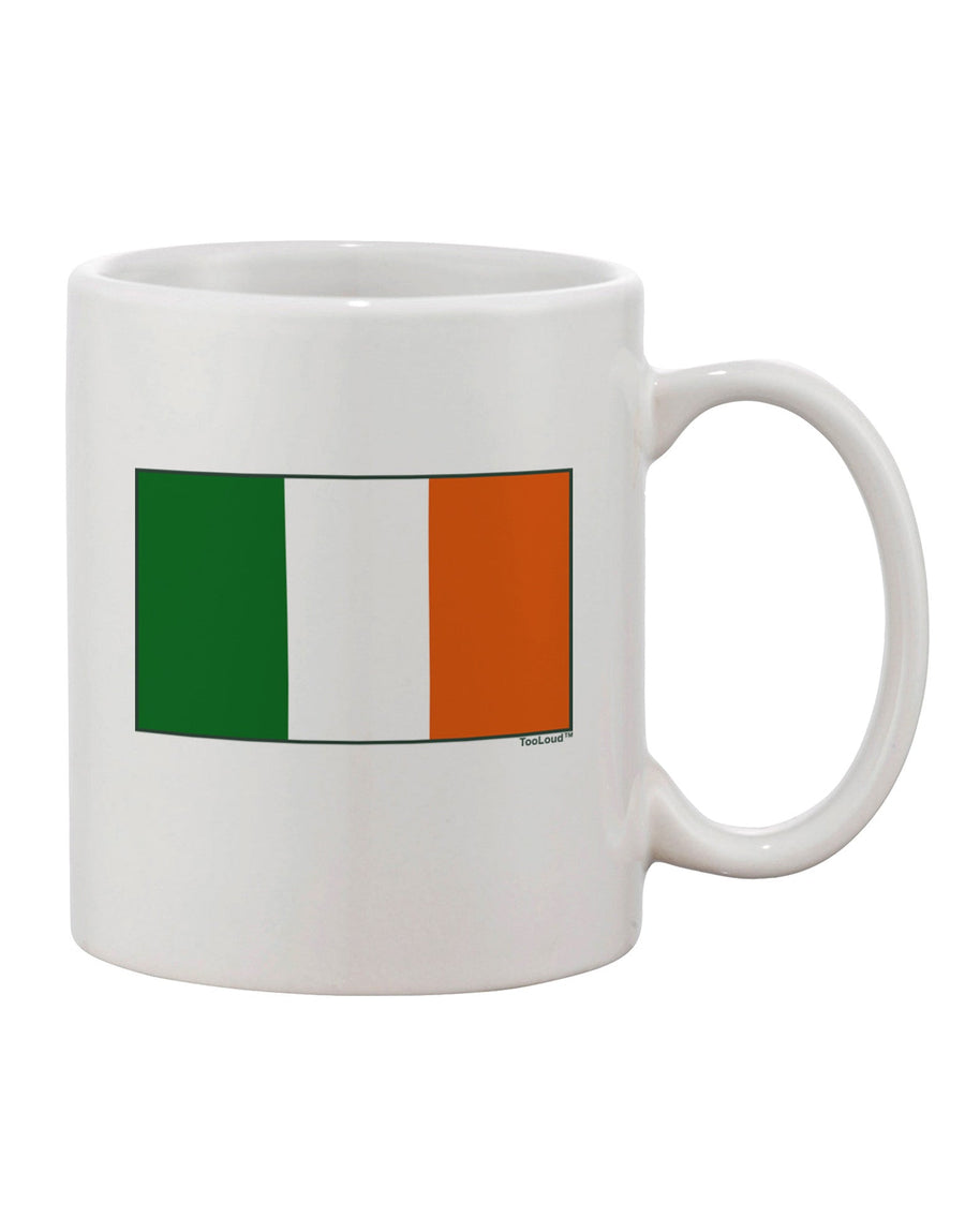 Irish Flag - Exquisite Flag of Ireland Design on an 11 oz Coffee Mug - TooLoud-11 OZ Coffee Mug-TooLoud-White-Davson Sales