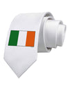 Irish Flag - Flag of Ireland Printed White Necktie