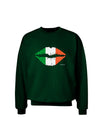 Irish Flag Kiss Adult Dark Sweatshirt by TooLoud-Sweatshirts-TooLoud-Deep-Forest-Green-Small-Davson Sales