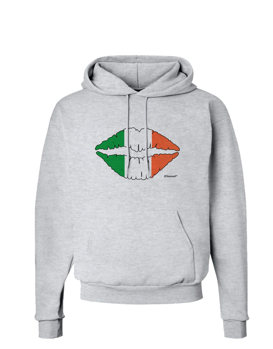 Irish Flag Kiss Hoodie Sweatshirt by TooLoud-Hoodie-TooLoud-White-Small-Davson Sales