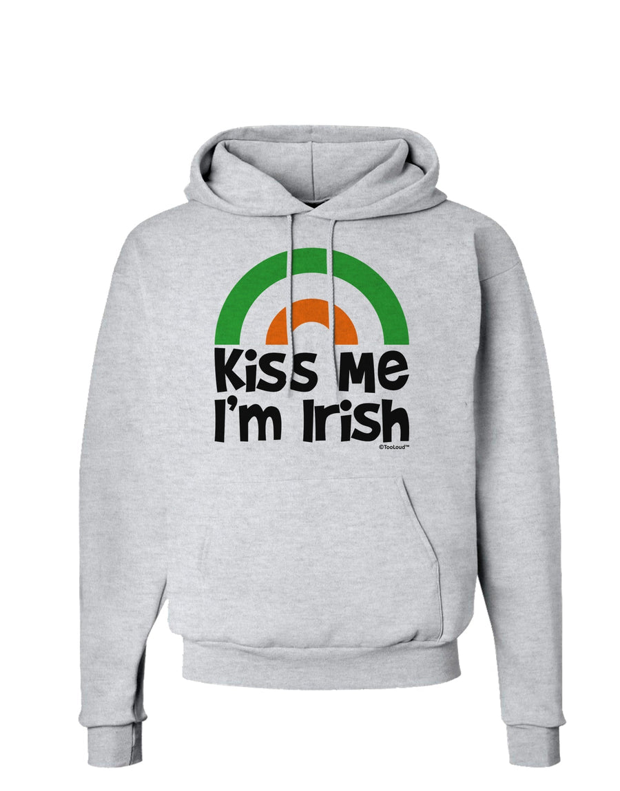 Irish Flag Rainbow - Kiss Me I'm Irish Hoodie Sweatshirt by TooLoud-Hoodie-TooLoud-White-Small-Davson Sales