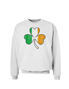 Irish Flag - Shamrock Distressed Sweatshirt by TooLoud-Sweatshirts-TooLoud-White-Small-Davson Sales