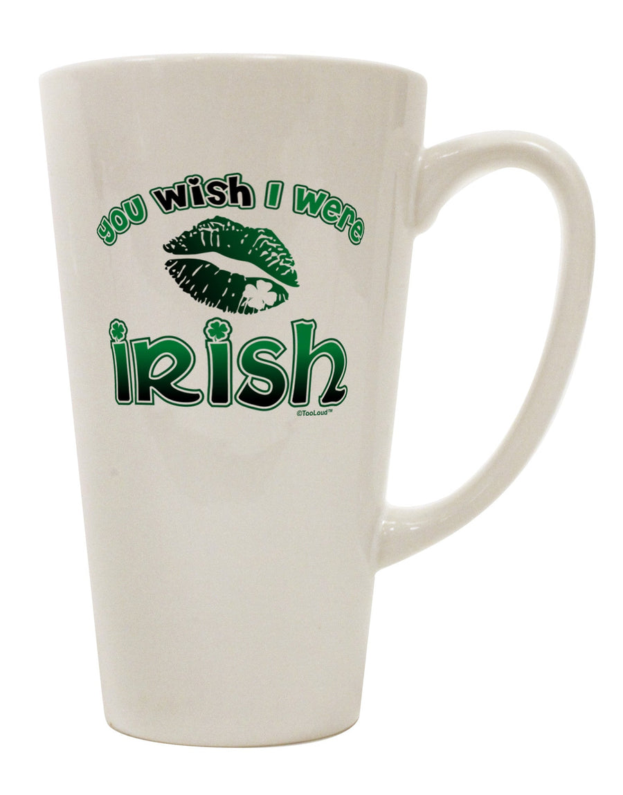 Irish-Inspired Conical Latte Coffee Mug - Perfect for Your Beverage Delights! - TooLoud-Conical Latte Mug-TooLoud-White-Davson Sales