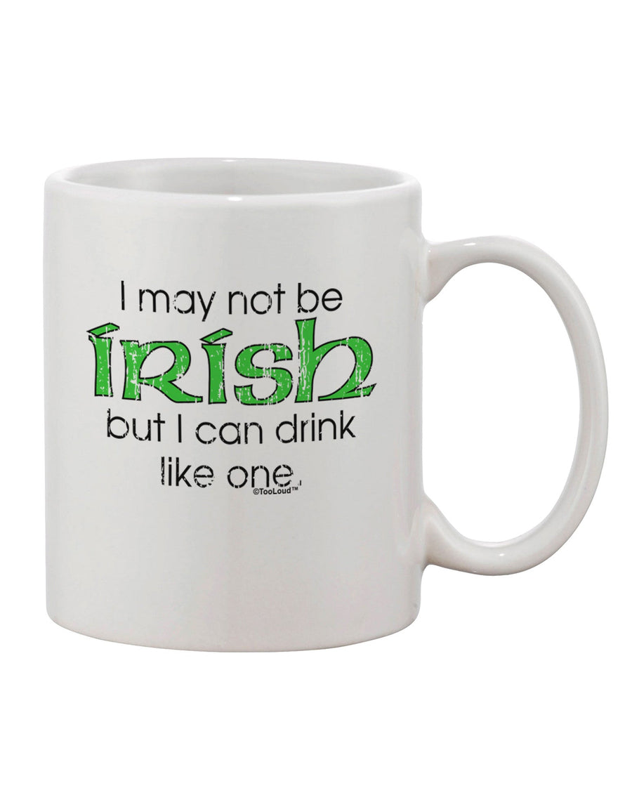 Irish-Inspired Distressed Text Printed 11 oz Coffee Mug - Expertly Crafted by TooLoud-11 OZ Coffee Mug-TooLoud-White-Davson Sales