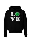 Irish Love - Distressed Dark Hoodie Sweatshirt by TooLoud-Hoodie-TooLoud-Black-Small-Davson Sales