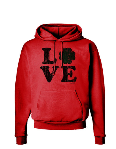 Irish Love - Distressed Hoodie Sweatshirt by TooLoud-Hoodie-TooLoud-Red-Small-Davson Sales