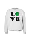 Irish Love - Distressed Sweatshirt by TooLoud-Sweatshirts-TooLoud-White-Small-Davson Sales